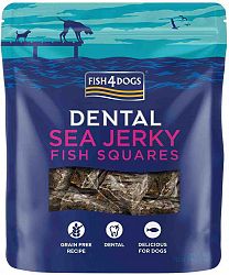 FISH4DOGS Dentálne maškrty morská ryba štvorčeky 115 g