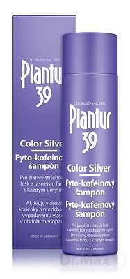 Plantur 39 Phyto-Coffein Color Silver fyto-kofeinový šampon pro blond a šedivé odstíny vlasů 250 ml